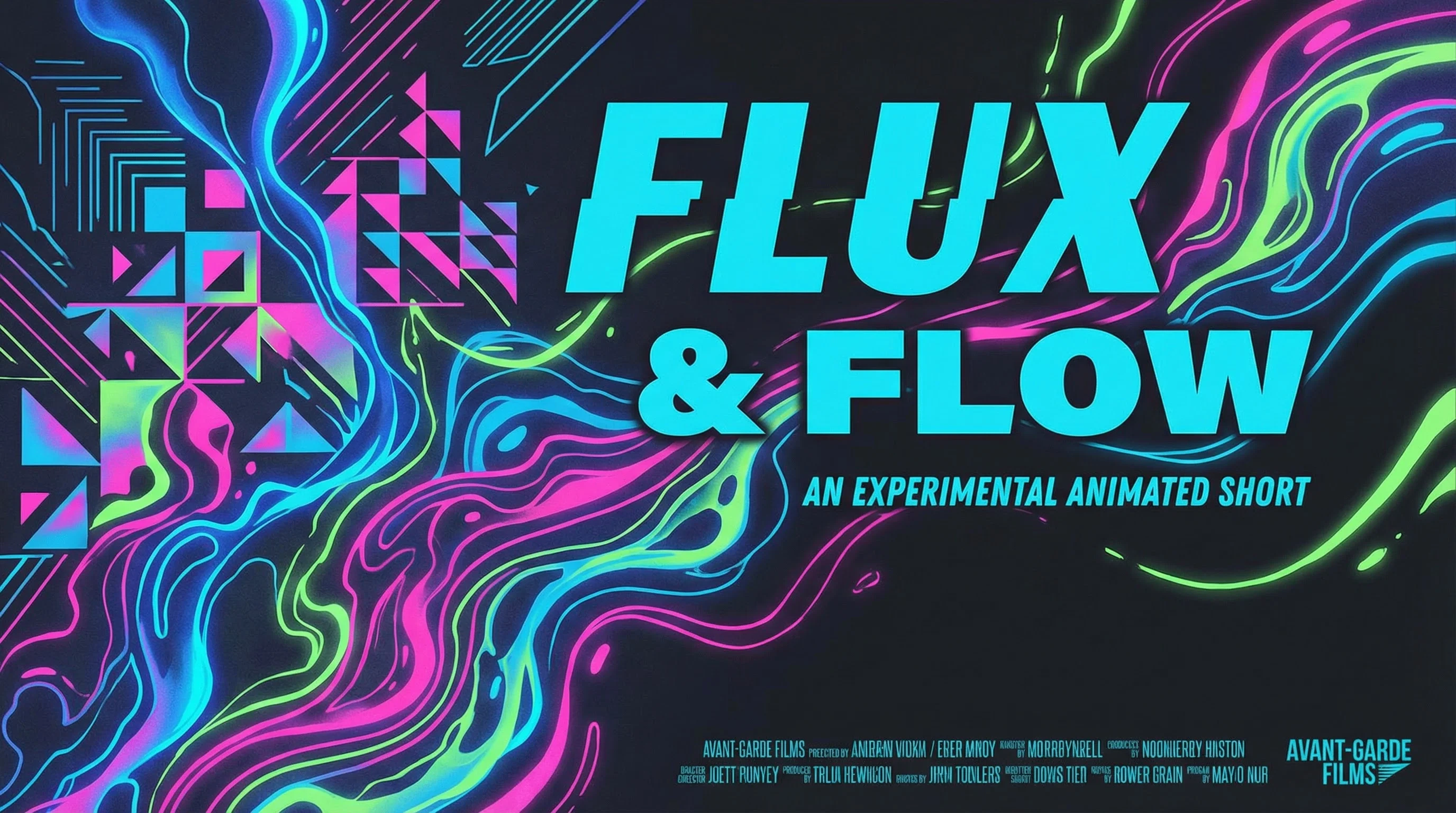 实验动画短片《流变》- 抽象视觉实验动画作品展映